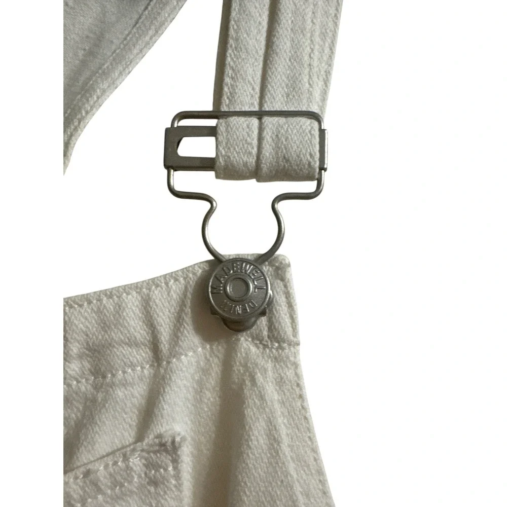 Madewell Women's White 100% Cotton Overalls Size L - Picture 6 of 11